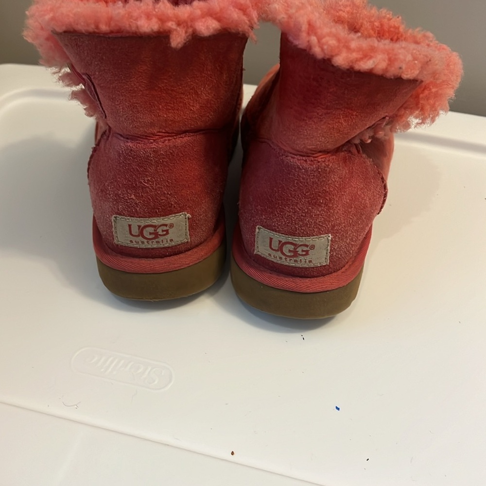 UGG Pink Shearling Boots - Picture 2 of 3